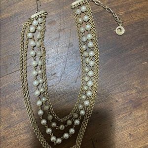 Vintage Necklace with faux pearl